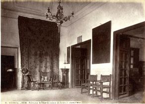 Fotografia antiga: Laurent, 1608. El Escorial. Habitación de Felipe II